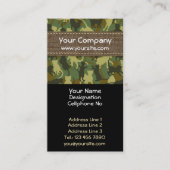 キャッツウッドランドカモフラージュ縦型名刺 名刺 (正面)