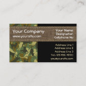 キャッツウッドランドカモフラージュ（横型） 名刺 (正面)