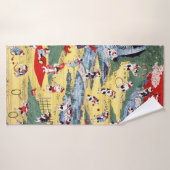 キャッツカ日本のントリー歌川国利 バスタオル (バスタオル)