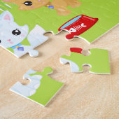 キャッツキッチンキャッスルブルー&レッドジグソーパズル ジグソーパズル (側面)