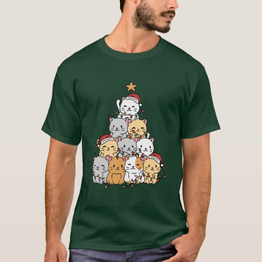 キャッツクリスマスツリー Tシャツ (正面)