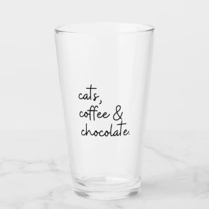 キャッツコーヒーとチョコレート タンブラーグラス