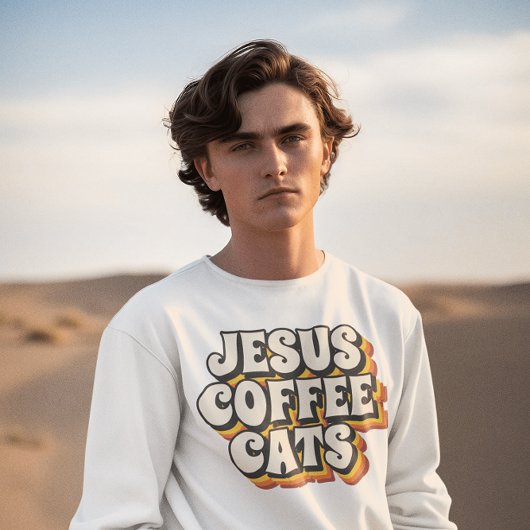 キャッツコーヒーイエズス猫Tシャツ Tシャツ