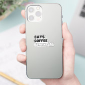 キャッツコーヒーフェミニズム シール (スマートフォン)