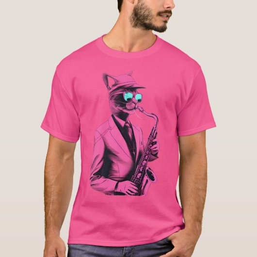 キャッツジャ遊ズオンザックス Tシャツ (正面)