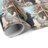 キャッツスロー踊りオンコブレストン通り ラッピングペーパー (ロールコーナー)