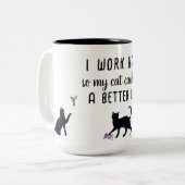 キャッツツートーンコーヒーマグ ツートーンマグカップ (正面左)