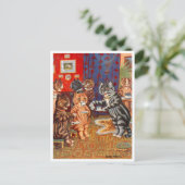 キャッツティーパーティールイワインホリデー葉書 シーズンポストカード (スタンド正面)