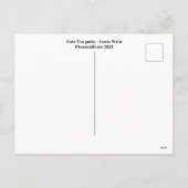 キャッツティーパーティールイワインホリデー葉書 シーズンポストカード (裏面)