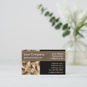 キャッツデザートカモフラージュ横型名刺 名刺 (スタンド正面)