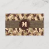 キャッツデザートカモフラージュ横型名刺 名刺 (裏面)