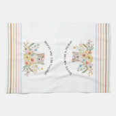 キャッツニャーグランマキュート子猫フローラパステル キッチンタオル (横)