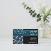 キャッツネイビーカモフラージュ横型 名刺 (スタンド正面)