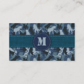 キャッツネイビーカモフラージュ横型 名刺 (裏面)