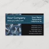 キャッツネイビーカモフラージュ横型 名刺 (正面)