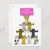 キャッツハッピーバレンタインデー シーズンポストカード (正面/裏面)