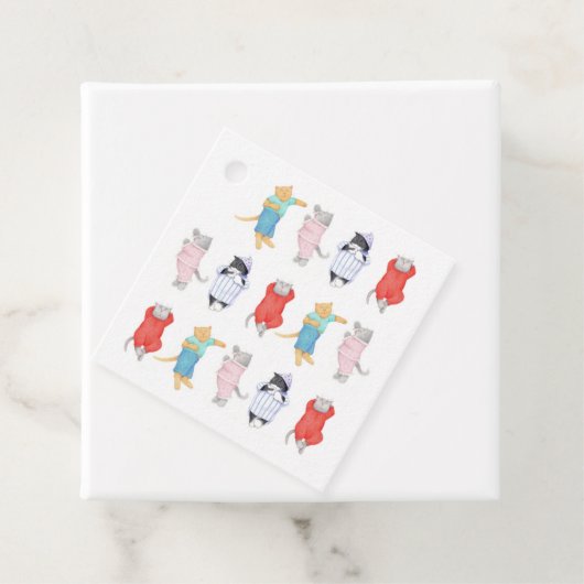 キャッツパジャマススクエアギフトラベル フェイバータグ (インサイチュ)