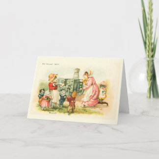 キャッツビクトリアンミルメイドLouis Wain子供部屋シリーズ カード