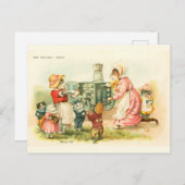 キャッツビクトリアンミルメイドLouis Wain子供部屋シリーズ ポストカード (正面/裏面)