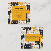 キャッツビジネスカード スクエア名刺 (正面/裏面)