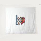 キャッツピ遊アノデザイン音楽・猫好き タペストリー (正面(横))