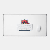 キャッツピ遊アノデザイン音楽・猫好き デスクマット (キーボード&マウス)