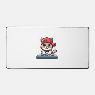 キャッツピ遊アノデザイン音楽・猫好き デスクマット