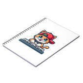 キャッツピ遊アノデザイン音楽・猫好き ノートブック (左側)