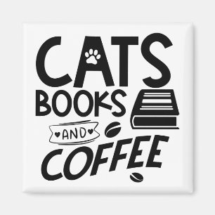 キャッツブックスコーヒー読タイポグラフィ引用文 マグネット