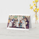 キャッツブレックファーストタイムルイスウェイン カード (黄色い花)