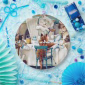 キャッツブレックファーストタイムルイスウェイン ペーパープレート (パーティー)