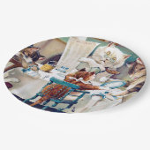 キャッツブレックファーストタイムルイスウェイン ペーパープレート (アングル)