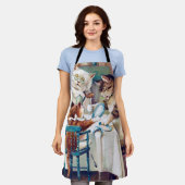 キャッツブレックファーストタイムルイワーイン エプロン (着用した状態)