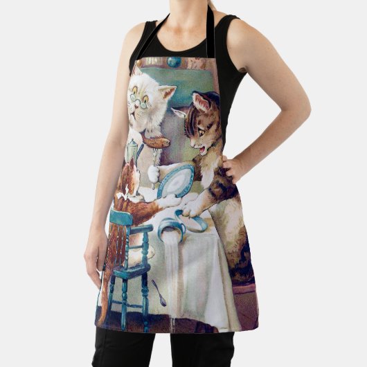 キャッツブレックファーストタイムルイワーイン エプロン (インサイチュ)