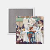 キャッツブレックファーストタイムルイワーイン マグネット (正面/裏面)