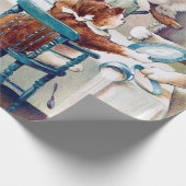 キャッツブレックファーストタイムルイワーイン ラッピングペーパー (角)