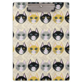 キャッツヘリンボーンベージュ クリップボード (正面)