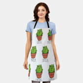 キャッツペおもしろいットサボテン子猫多肉性 エプロン (着用した状態)