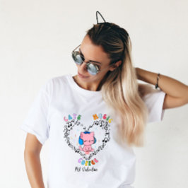 キャッツミュージックコーヒー私のバレンタイン Tシャツ