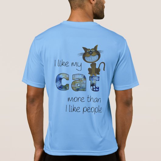 キャッツメンズスポーツテックの競争相手 Tシャツ (裏面)