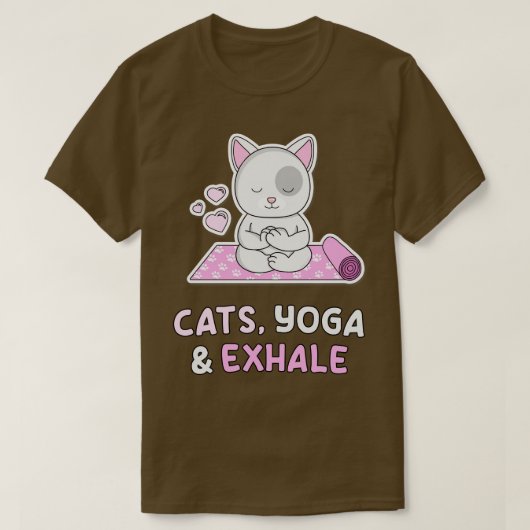 キャッツヨガ Tシャツ (デザイン正面)