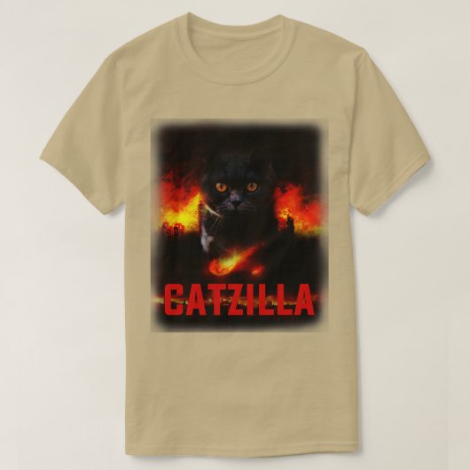 キャッツラおもしろい猫好きキッテンプン Tシャツ (デザイン正面)