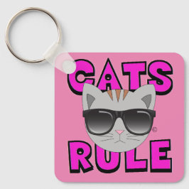 キャッツルールサングラス子猫キーチェーン キーホルダー