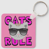 キャッツルールサングラス子猫キーチェーン キーホルダー (裏面)