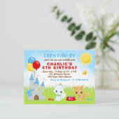 キャッツ子天城ブルーバースデーパーティーはがき ポストカード (スタンド正面)