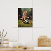 キャッツ遊サッカー ポスター (キッチン)