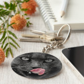 キャッツ顔- Keychain キーホルダー (側面)