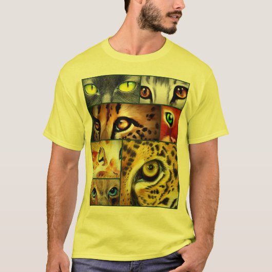 キャッツ・アイのコラージュのTシャツ Tシャツ (正面)