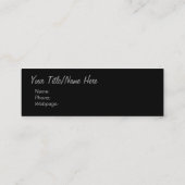 キャッツ・アイのプロフィールカード スキニー名刺 (裏面)