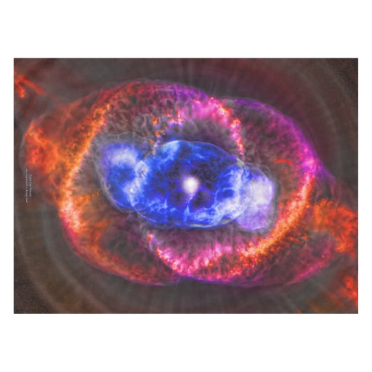 キャッツ・アイの星雲の宇宙の写真 テーブルクロス (正面(横))